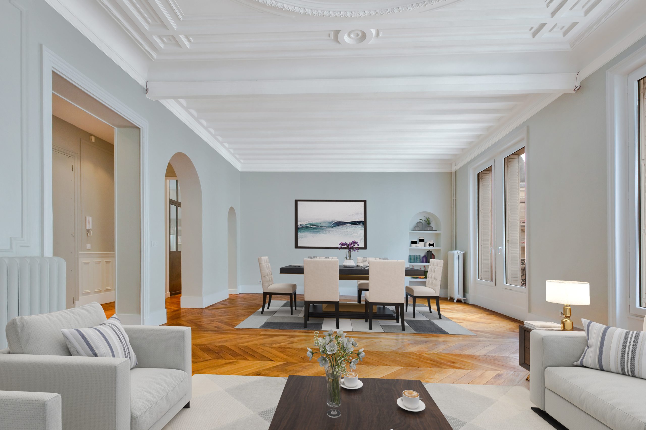 confiez la rénovation de votre appartement moderne à paris 9 à nos experts. design contemporain, matériaux de qualité et optimisation des espaces pour un intérieur élégant et fonctionnel.